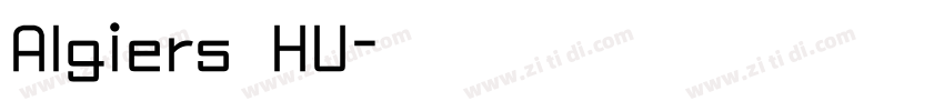 Algiers HU字体转换